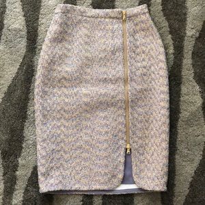 JCrew Asymmetrical Zip Pencil Skirt